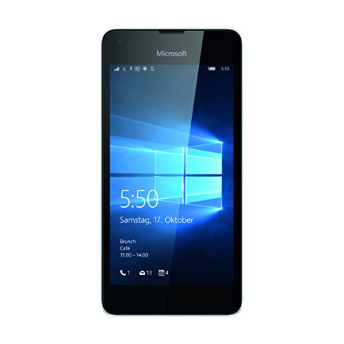 Microsoft Lumia 550 Smartphone (4,7 Zoll (11,9 cm) Touch-Display, 8 GB Speicher, Windows 10) weiß