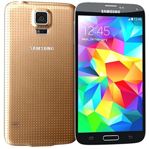 Samsung Galaxy S5 Smartphone (12,95 cm (5,1 Zoll) Touch-Display, 2,5 GHz Quad-Core Prozessor, 2 GB RAM, 16 Megapixel Kamera, Android 4.4) copper gold