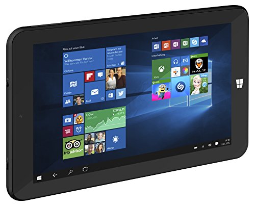 TrekStor SurfTab wintron 7.0 17,8 cm (7 Zoll) WiFi, Tablet-PC (Intel Atom Z3735G, 1GB RAM, 16GB HDD, Intel HD Graphics, Windows 10, IPS Screen, schwarz)