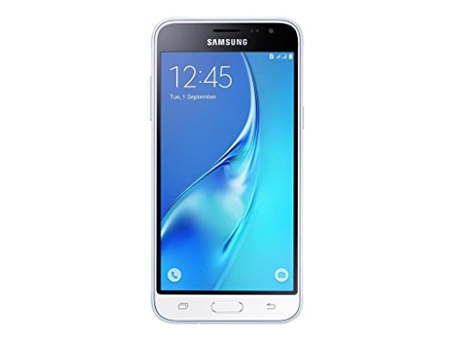 Samsung Galaxy J3 DUOS Smartphone (12,63 cm (5 Zoll) HD Super-AMOLED-Touchscreen, 8 GB, Android 5.1 Lollipop) weiß