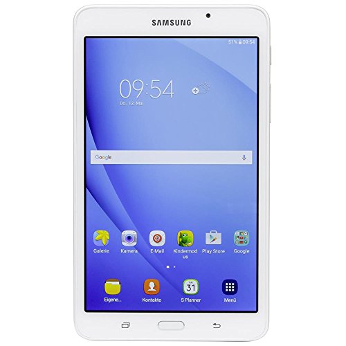 Samsung Galaxy Tab A T280 17,8 cm (7 Zoll) Tablet PC (1,3 GHz Quad Core, 1,5GB RAM, 8GB HDD, WiFi Android 5,1) weiÃŸ