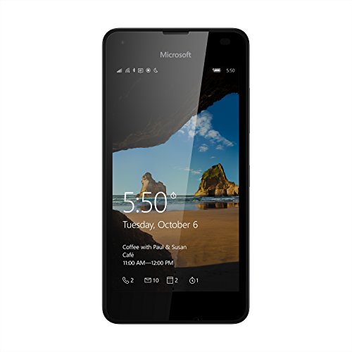 Microsoft Lumia 550 Smartphone (4,7 Zoll (11,9 cm) Touch-Display, 8 GB Speicher, Windows 10) schwarz