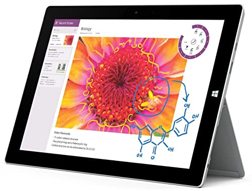 Microsoft Surface 3 128GB Silver Tablet (Full Size Tablet), Windows, Whiteboard, Windows 8.1, Silber