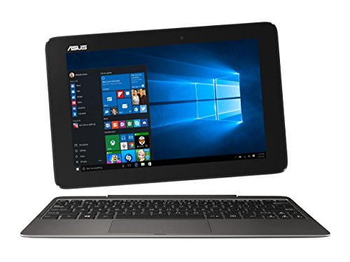 Asus T100HA-FU002T 25,7 cm (10,1 Zoll Glare Type) Convertible Laptop (Intel Atom x5-Z8500, 2GB RAM, 32GB eMMC, Intel HD, Win 10 Home) grau