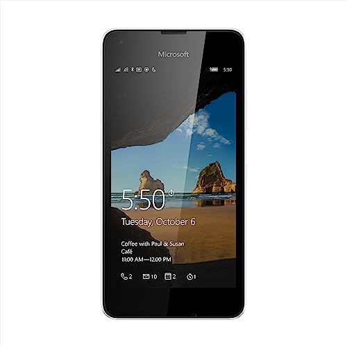 Microsoft Lumia 550 Smartphone (4,7 Zoll (11,9 cm) Touch-Display, 8 GB Speicher, Windows 10) weiß