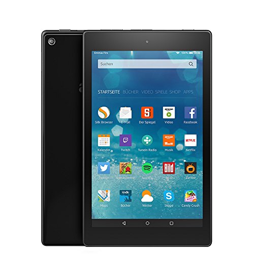 Fire HD 8-Tablet, 20,3 cm (8 Zoll), HD-Display, WLAN, 8 GB (Schwarz) - mit Spezialangeboten