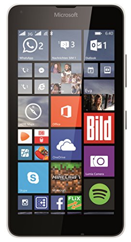 Microsoft Lumia 640 Dual-SIM Smartphone (5 Zoll (12,7 cm) Touch-Display, 8 GB Speicher, Windows 10) weiß
