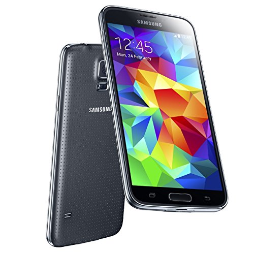 Samsung Galaxy S5 Smartphone (12,95 cm (5,1 Zoll) Touch-Display, 2,5 GHz Quad-Core Prozessor, 2 GB RAM, 16 MP Kamera, Android 4.4 OS) - Schwarz [EU-Version]