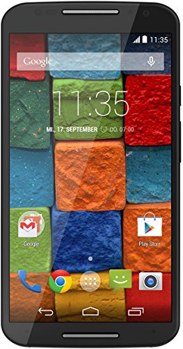 Motorola Moto X 2. Generation Smartphone (5,2 Zoll (13,2 cm) Touch-Display, 32 GB Speicher, Android 4.4.4) schwarz