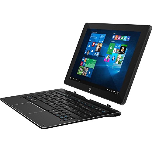 TrekStor SurfTab duo W1 WiFi, 25,7 cm (10.1 Zoll 2in1 Tablet-PC), Full-HD-Display (IPS, touch), Intel Atom x5 (Quad-Core), 2 GB RAM, 32 GB Speicher, WiFi, Windows 10 Home, schwarz