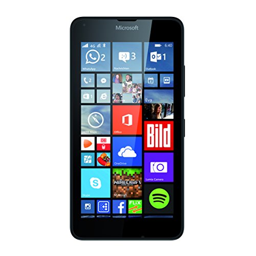 Microsoft Lumia 640 Dual-SIM Smartphone (5 Zoll (12,7 cm) Touch-Display, 8 GB Speicher, Windows 10) schwarz