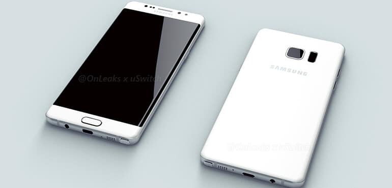 Samsung Galaxy Note 7 Rendergrafik